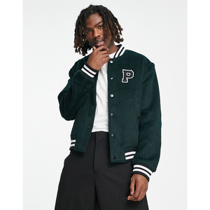 Nouveaux patchs en chenille brodés personnalisés Varsities Letterman Baseball College Jacket Veste universitaire de haute qualité - Product Image 1