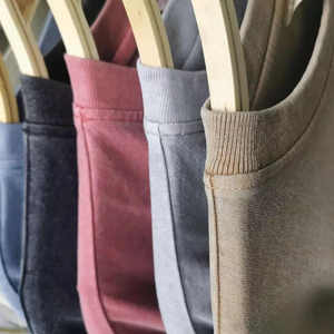 Vente en gros de t-shirt délavé à l'acide de style vintage pour hommes en coton lourd surdimensionné à motif uni chemise vierge imprimée sur mesure en jersey - Product Image 3