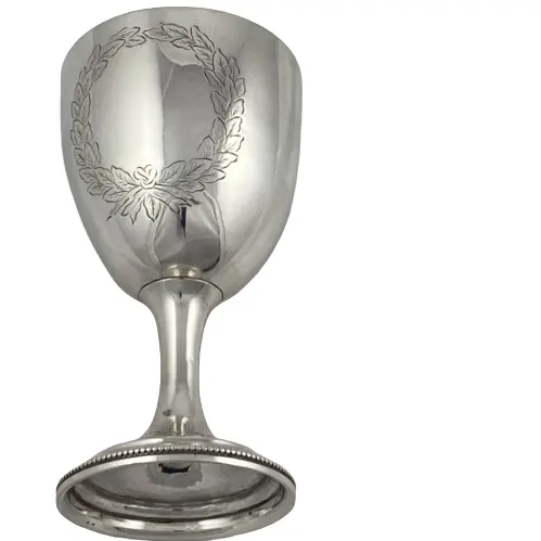Koninklijke Feestvieringen Wijn Metalen Glazen Beker Gegraveerd Ontwerp Aantrekkelijk Verzilverd Metaal Aluminium Kelk Wijnglas