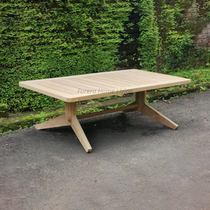 โต๊ะกาแฟไม้สักเนื้อแข็งสไตล์โมเดิร์นเฟอร์นิเจอร์กลางแจ้งทรงสี่เหลี่ยมอเนกประสงค์สำหรับอพาร์ทเมนต์ชายหาดโรงแรมห้องนั่งเล่น - Product Image 6