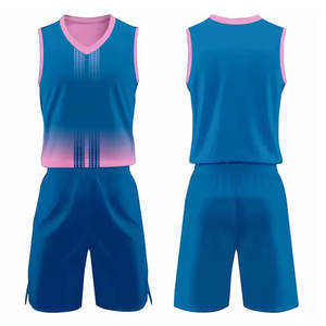 Uniformes de basket-ball personnalisés de haute qualité pour hommes dernière impression par sublimation grande taille vente en gros style d'ensemble - Product Image 1