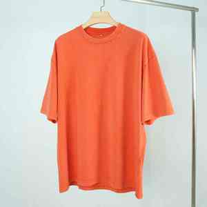 Venta al por mayor personalizada lavado con ácido camiseta nueva moda de secado rápido transpirable Ajuste de gran tamaño de alta calidad Impresión logotipo personalizado - Product Image 5