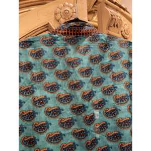 Chaqueta de Sari de Seda con Estampado Paisley Tropical - Product Image 5