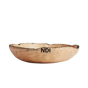 Good Quality Pasta Or <b>Noodles</b> Serving Wooden Bowl Household Catering Serving Bowl Walnut Finishing Fruit Salad Server Bowl - Product Image 2