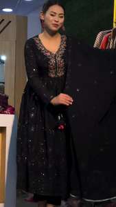 Nouveau Designer Party Wear Look Nouvelles Couleurs Faux Georgette Avec Broderie 5mm Séquence Travail Avec Manches Complètes au Prix de Gros - Product Image 3