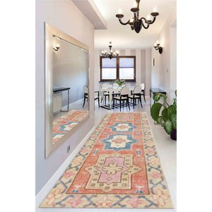 Alfombra con Estampado de Patrones Geométricos - Diseño Azteca y Navajo Moderno, con Pelo Suave - Product Image 5