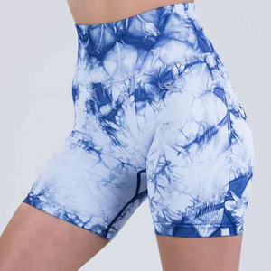 Short de sport respirant à séchage rapide et à haute élasticité taille basse leggings de fitness courts, sans couture, taille haute - Product Image 2