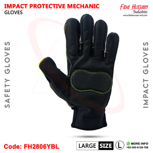 Gants de travail de Protection des mains anti-impact de mécanicien industriel robuste 2024 gants de travail de champ pétrolifère gants en cuir - Product Image 3