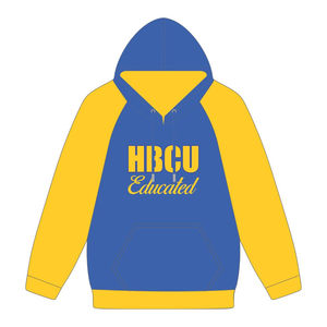 Sudadera con Capucha SGRho de Moda Universitaria, Bordado Chenille con Mangas Raglán, Estilo Griego, para Hermandades Femeninas, Graduada en HBCU - Product Image 2