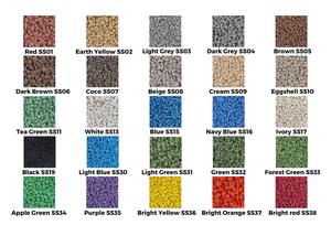 เม็ดยาง EPDM สีสันสดใสสำหรับเด็กพื้นสนามเด็กเล่นสวนเมตตาสนามเล่นของโรงเรียนเม็ดยางสีแดงขนาด1-4มม. - Product Image 3