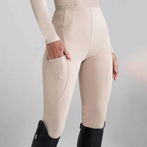 Pantalones de competición para mujer con acabado liso y ajuste a medida para eventos Pantalones de equitación - Product Image 5