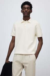 Camiseta de manga corta con cuello en V y cuello en V para hombre con textura de mezcla de poliéster y Viscos para hombre con precio justo - Product Image 6