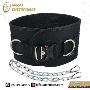 Cinturón de levantamiento de pesas de cuero con hebilla ajustable para culturismo, cinturón de inmersión ponderado con cadena de acero para mujeres y hombres - Product Image 6