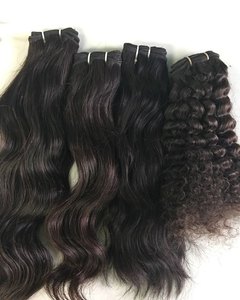Cheveux humains vierges Remy 100 % naturels du sud de l'Inde, non traités, cuticules alignées, 100 grammes, pour extensions - Product Image 2