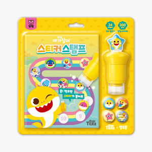 Pinkfong - Juego de 24 Sellos de Baby Shark, 200 Hojas, Plástico, Juguete para Niños de 4 a 6 Años - Product Image 1