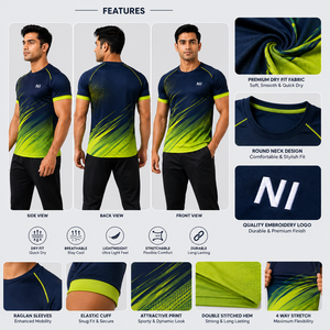 Breathable Dry Fit T <b>Shirt</b> for Men Lightweight Sports Gym Running Casual Fitness Wear Mens Athletic Dry Fit T <b>Shirt</b> - Product Image 2