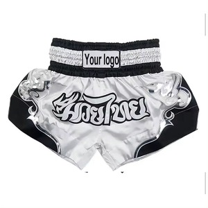 Short de sport pour homme avec logo personnalisable Short de combat en soie pour la lutte et la boxe Vêtements doux pour les arts martiaux - Product Image 6