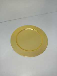 Assiettes de présentation réutilisables en vrac pour mariages, sous-assiettes décoratives pour banquets |   Accessoire polyvalent pour la mise en place de la table, sous-assiette en métal - Product Image 5