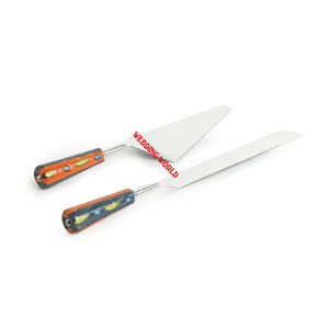 Haute qualité en acier inoxydable gâteau serveur ensemble belle qualité à la main gâteau couteau ensemble classique élégant table fantaisie gâteau serveur - Product Image 1