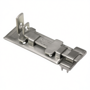 เหล็กกล้าไร้สนิม BURG-WCHTER แบบมีปลอกหุ้ม ขนาด 100 มม. ยาว 39 มม. กว้าง 10 มม. เส้นผ่านศูนย์กลางรูร้อยสาย สำหรับรั้ว ระแนง และประตู - Product Image 3