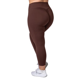 High Quality Custom High Waist Sports <b>Leggings</b> for Women Wholesale OEM Service Solid <b>Pattern</b> Pants - Product Image 6