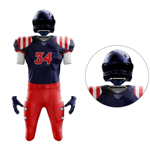 เครื่องแบบอเมริกันฟุตบอลขนาดใหญ่พิเศษเสื้อเจอร์ซีย์สั้นระบายอากาศได้ดีแห้งเร็วฤดูร้อนออกแบบได้ตามต้องการ - Product Image 4