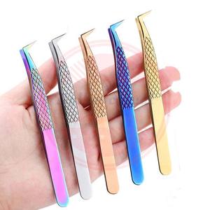 Pince à épiler professionnelle pour extension de cils Personnaliser les pinces à cils de haute qualité en acier inoxydable - Product Image 2