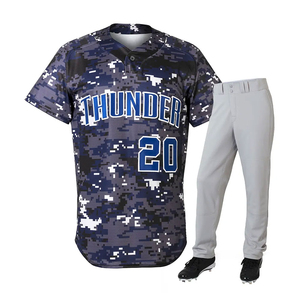 Suministro Directo de Fábrica, Conjunto de Uniforme de Béisbol, Diseño de Logotipo Personalizado Impreso, 100% Poliéster, Colores Personalizados, Variedad de Tallas - Product Image 4