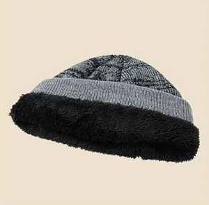 Men's Trendy Autumn Winter <b>Wool</b> <b>Beanie</b> Cap Colorful Striped Plaid Design Fashionable Outdoor Warm Knitted <b>Beanies</b> Breathable - Product Image 3