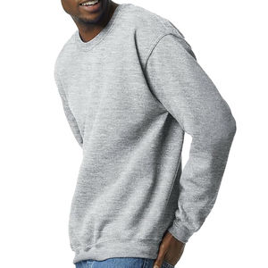 Pull-over personnalisé pour hommes, sweat-shirt Streetwear, sweats à capuche teints en couleur unie, sweat-shirt à col rond unisexe pour adultes pour hommes - Product Image 2