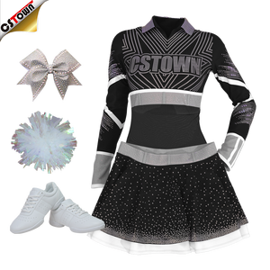 Uniformes de pom-pom girl Offre Spéciale pour femmes <span class=keywords><strong>vêtements</strong></span> de pom-pom girl unis - Product Image 2