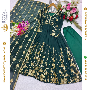 Nueva colección de vestidos cortados Aliya con diseño de llegada en Tarifa mayorista de Royal Export Surat - Product Image 5