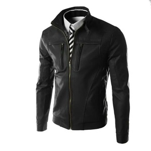 Ropa deportiva personalizada de alta calidad para hombre, chaqueta de piel de oveja auténtica con cremallera, prendas de vestir exteriores de otoño e invierno, patrón de letras personalizable - Product Image 3