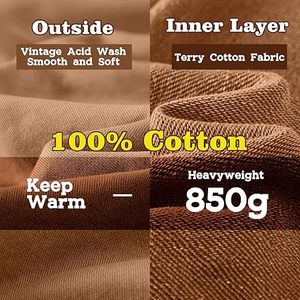Sudadera con capucha de lavado ácido personalizada a granel para hombres, ropa de calle de gran tamaño, sudaderas con capucha Vintage, fabricante de ropa al por mayor de fábrica - Product Image 6