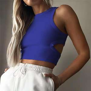 Débardeur écologique pour femmes | Chemise sans manches extensible pour le fitness et le confort du week-end - Product Image 6