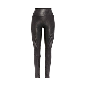 Pantalon crayon en Faux cuir pour femmes, pantalon de rue pour dames, pantalon de jogging en cuir PU décontracté pour femmes - Product Image 3