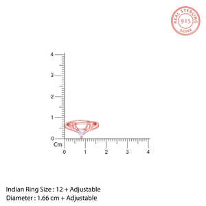 Elegante Anillo de Diamantes con Diseño de Ciervo en Plata 925 y Oro Rosa - Product Image 3