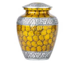 Handcrafted Urn for Human Ashes | Premium <b>Memorial</b> <b>Keepsake</b> | Premium Adult brass Urn <b>Box</b> - Product Image 6