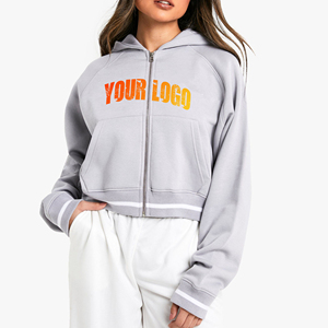 Sudaderas con Capucha Largas y Elegantes para Mujer, 100% Algodón, con Cierre, Estampado Personalizado, Casuales, de Invierno, Alta Calidad - Product Image 4