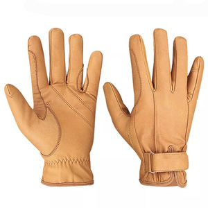 Gants en cuir confortables personnalisés en gros Nouveau style de gants en cuir de couleur unie à bas prix - Product Image 1