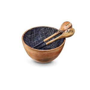 Cuenco de comida de madera impreso de nuevo diseño, cuenco de postre de forma redonda de tamaño personalizado de calidad Superior a la venta - Product Image 5