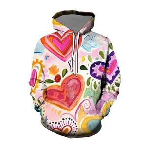 2024 Streetwear pulls pour femmes respirant à manches longues sweats à capuche automne hiver imprimé sweats à capuche grande taille femme - Product Image 5