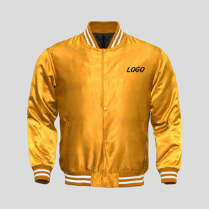 Mode OEM, vestes universitaires à rayures latérales pour hommes, veste personnalisée à col montant, veste ample à glissière et patchwork - Product Image 6