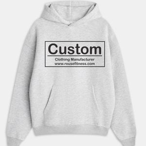 Sweat à capuche surdimensionné personnalisé en gros avec logo, épaules tombantes, sweat à capuche en molleton de coton uni pour femmes, streetwear - Product Image 1