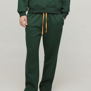 Survêtement sport en coton personnalisé 2 pièces ensemble de survêtement évasé vêtements pour hommes survêtement à capuche pour hommes - Product Image 4