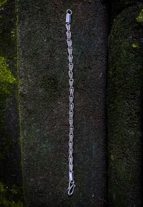 Pulsera de cadena de plata esterlina de estilos clásicos, regalo de uso diario para hombres y mujeres, con diamante de oro o piedra principal de perla, estilo clásico, 2 unidades - Product Image 4