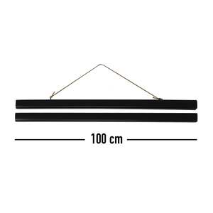 Bandes magnétiques en plastique noir pour affiches, paire de 100 cm de long pour affichage - Product Image 4