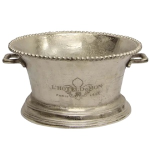 Silver Beer Chiller Metal <b>Wine</b> <b>Cooling</b> Tub Ice <b>Bucket</b> Metal Ice <b>Wine</b> Cooler Aluminium <b>Wine</b> Cooler <b>Bucket</b> Barware - Product Image 5