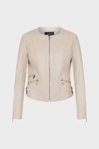 Hombres 2025 nuevo marrón sobre abrigo gabardina con capucha larga piel de oveja genuina motocicleta Biker chaqueta negra - Product Image 4