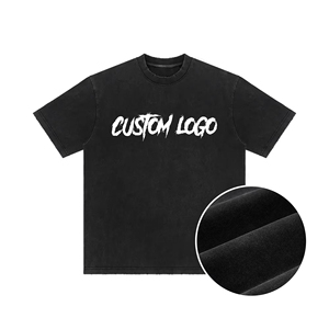 เสื้อยืดโอเวอร์ไซส์ทรงบ็อกซี่ผ้าฝ้าย 100% คุณภาพสูง ลายหินหนัก ลายหิมะ  พร้อมโลโก้สั่งทำพิเศษ  แบบทำสีซีดสไตล์วินเทจ - Product Image 4